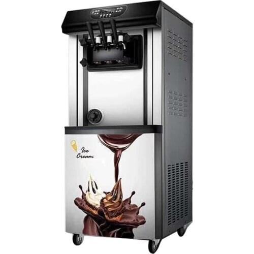 30-40L/H three-color 9L*2 soft ice cream machine 220V/100v make ice cream intelligent desktop ice cream maker XQ-30X