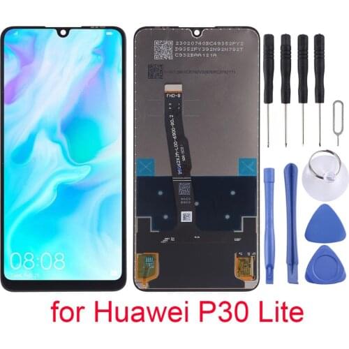 6.15 ″for Huawei P30 Lite LCD Screen and Digitizer Full Assembly for Huawei P30 Lite Replacement repair parts (Black)