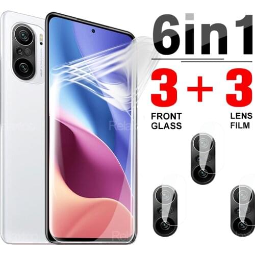 6 in 1 Hydrogel Protector Film For Xiaomi Redmi K40 Pro Plus On Xiami Redmy K 40 40Pro Redme40 HD Phone Protective Camera Glass