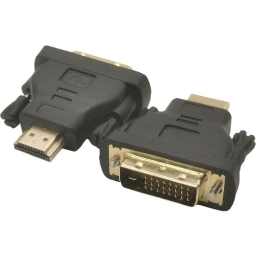 1PC DVI TO HDMI-compatible ADAPTER DVI-D 24+1 MALE TO HDTV MALE ADAPTOR
