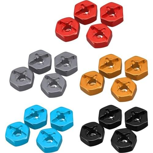 Aluminum Alloy 12mm Combiner Wheel Hub Hex Adapter Upgrades for Wltoys 144001 1/14 RC Car Spare Parts