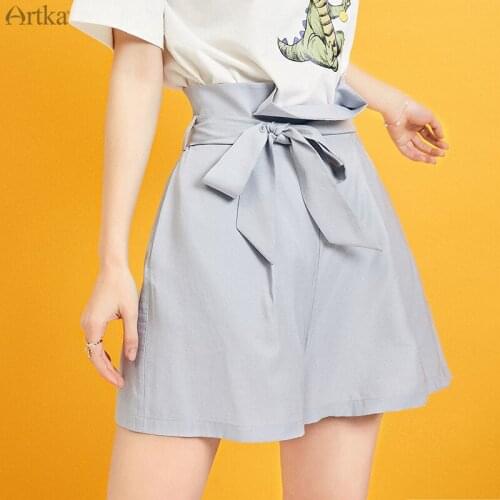 Женские шорты с высокой талией Artka China At AliExpress