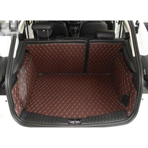 Car Travel High quality Special trunk mats for Ford Focus 2017-2008 Easy to clean cargo liner boot carpets for Focus 2016