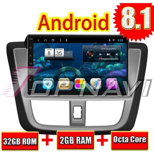 Auto Multimedia for Toyota VIOS 2017 10.1'' Android 8.1 Topnavi Car Player GPS Navigation Unite Head NO DVD Audio Double Din