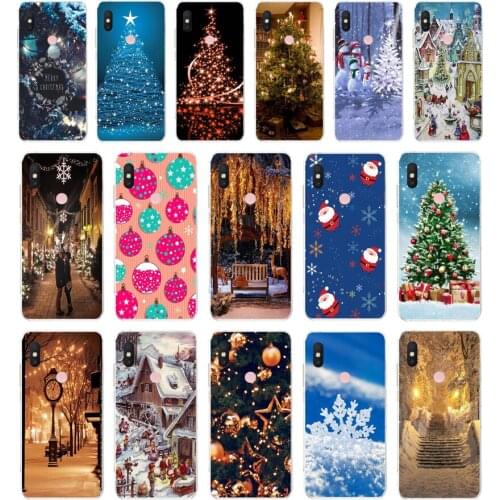114AA The Christmas tree gift Soft Silicone Tpu Cover phone Case for Xiaomi Redmi S2 3S MI A3 Note 9T 4 Prime case