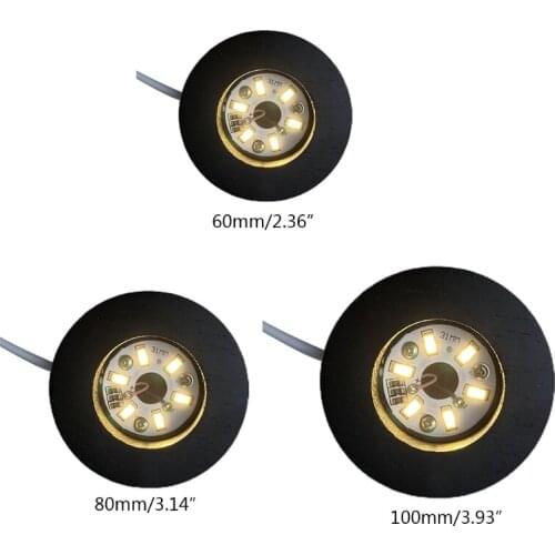 Handmade Wooden LED Light Dispaly Base 3D Crystal Glass Resin Art Ornament Stand N0HE