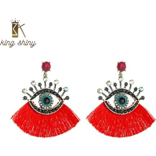 King Shiny Dangle Earrings