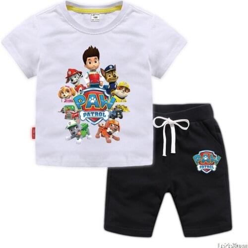 PAW PATROL Kids Clothing Sets Children Summer Baby T Shirt Shorts Toddler Boys Boy Clothing Set Sports Casual Toddler Outfits