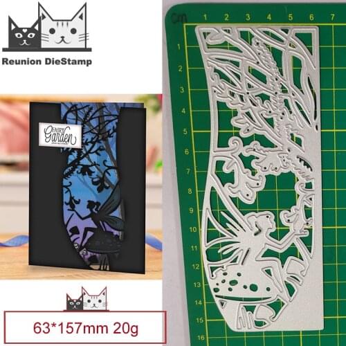 Flower Fairy Hollow Lace Metal Cutting Dies Decorative Scrapbooking Steel Craft Die Cut Embossing Paper Cards Stencils 2021