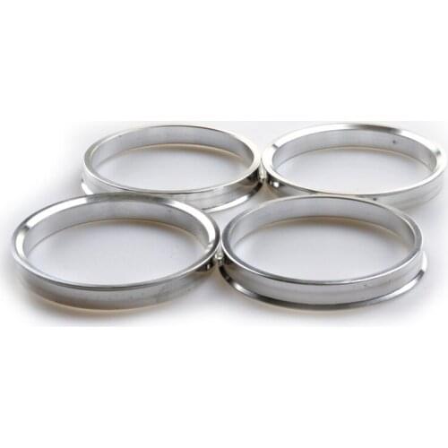 Brand New 1 Set /4 Pieces 54.1mm ID to 56.6mm OD Aluminum Centric Spigot Hub Rings Wheel Spacer