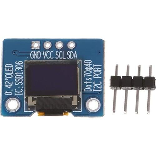 0.42 Inch OLED Display SSD1306 LCD Screen Interface Module White Display Low Noise Durable LCD Screen