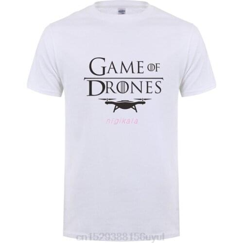 Omnitee Fashion New Game of Drones T Shirts Men O-neck Cotton Short Sleeve Man Drone T-shirt Mans 4XL5XL
