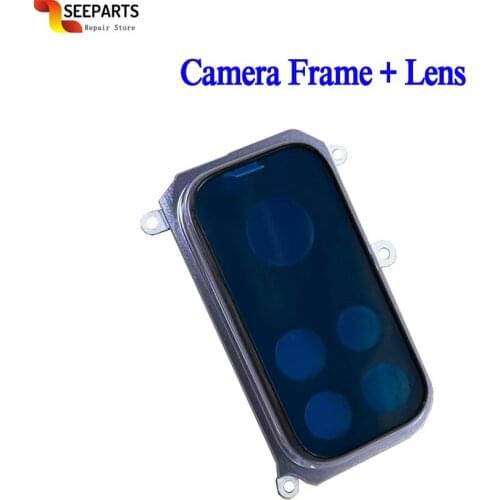 Original For Xiaomi mi 10t pro Camera Frame+Back Glass Lens replacement For xiaomi mi 10t k30s M2007J3 mi10t pro camera lens
