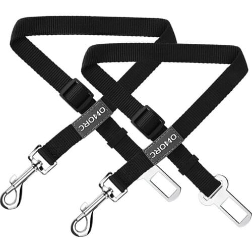 Pet Dog Cat Car Seat Belt Adjustable Harness Lead Leash Small Medium Travel Clip Vehicle Seatbelt Made from Nylon Fabric