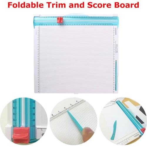 Paper Trimmer Foldable Score Board Paper Creaser for Origami Envelopes Cardstock Cutting Gift Box Creating Crafting Tool 2021