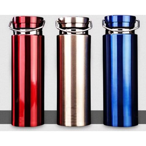 800/1000ml Stainless Steel Thermos Sport Vacuum Insulated Cup Portable Chilly Water Bottle Coffee Thermal Mug