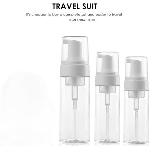 Convenient Mini Skin Care Bottle Plastic Transparent Small Empty Spray Bottle for Make Up and Skin Care Refillable Travel Use