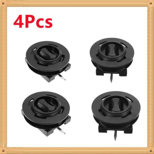 4Pcs Universal Car Floor Mounting Points Carpet Mat Clips Fixing Grip Clamps Black Anti-Slip Floor Holders Sleeves Accessories