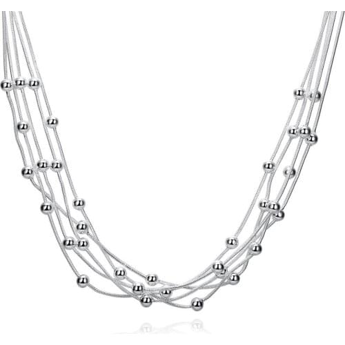Jewellery Supplier Silver Plated Necklace For Women Unisex Jewelry Cute Style For mother