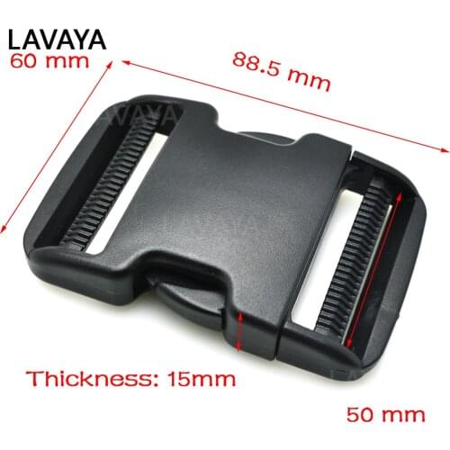 1pcs 2" Plastic Side Release Buckles Dual Adjustable Padded Patrol Belt Molle Tactical Backpack Straps Webbing 50mm