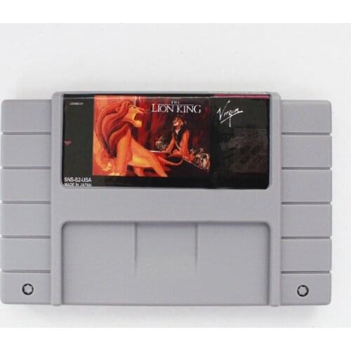 The Lion King 16 bit Big Gray Game Card For NTSC Game Player Drop Shipping