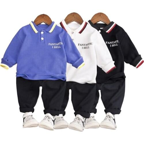 2 PCS/set New Baby Colthes Childrens Sets Long Sleeve Tops Pants Sets Fashion Boys Korean Outfit Kids Casual Clothing Ropa Bebe
