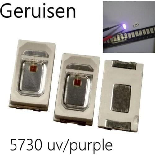 5630/5730 SMD/SMT UV/PURPLE Color SMD SMT 5730 LED light Chip- (1.8~3.4V / ) 385-415NM 1000PCS