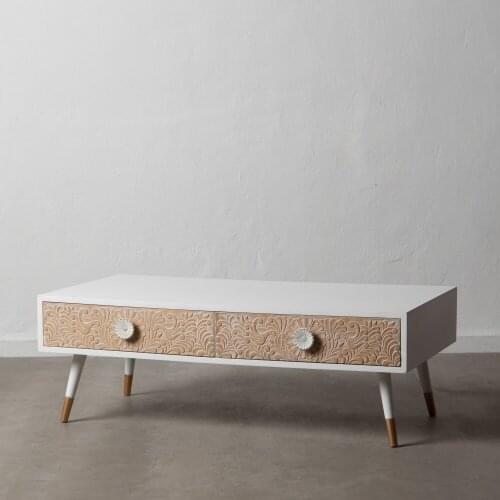 White Center table-NATURAL 120X60X42 CM
