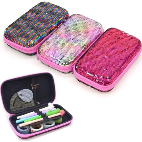 Sequin Pencil Case Estuche Escolar Estojo Escola Trousse Scolaire Stylo Kalemlik Kalem Kutusu Pencilcase Box School Kawaii