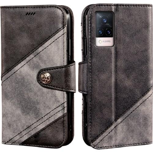 Flip Case For Vivo V21 5G Book Leather Case Shockproof Bumper Flip Case For Vivo V21 4G Cover