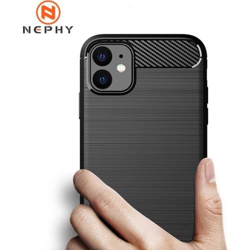 Carbon fiber Silicone Phone Case For iphone 12 mini 11 Pro X XR XS max 6 6S 7 8 Plus 5 5S SE Shockprooof Armor Back Cover Fundas