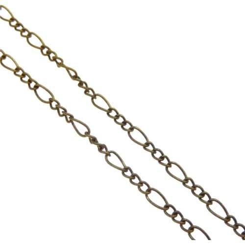 Julie Wang 3 Meters Antique Bronze Chains For DIY Jewelry Making Findings Accessory Handmade Supplies Necklace Chain