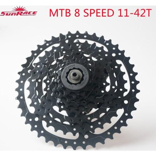 SunRace 8 Speed Bicycle Freewheel Mountain Bike Cassette Tool Flywheel 11-40T/11-42T