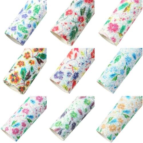 20*33cm Chunky Glitter Faux Synthetic Leather Fabric For Bows Leather Crafts DIY Handmade Material Earrings,1Yc20112