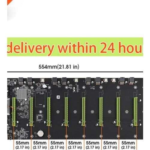 D37 Mining Motherboard 8 GPU Ethereum Crypto Bitcoin Mining Support DDR3 1066/1333/1600 1037 8P Low Power Motherboard For Mining