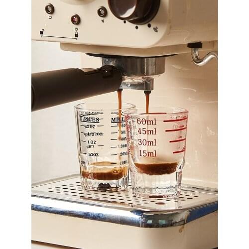 Espresso Measuring Cup with Graduated Ounce Cup Baking Household Glass Ounce Milliliter Graduated Cup