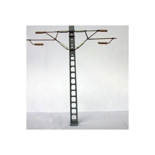 5pcs / lot 1/87 Model Train ho scale train catenary arms single column miniature sandbox scene Accessories Free Shipping