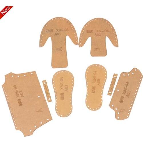 New DIY Handmade Leather Craft Small Shoes Boots Key Ring Pendant Hanging Pattern Acrylic Template