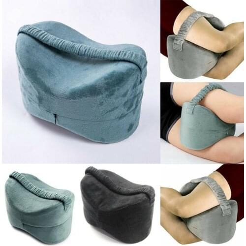 Orthopedic Memory Foam Knee Wedge Pillow for Sleeping Sciatica Back Hip Joint Pain Relief Side Sleeper Leg Pad Support Cushion