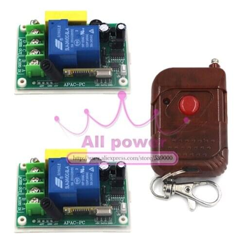 220V Power Supply Protable Electronic Remote Control Switch 220V 30A High Power Switch