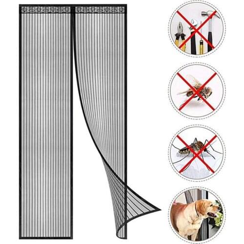 Anti Mosquito Door Curtain Magnetic Door Screen Mesh Net Summer Bedroom House Automatic Closing Anti Insect Fly Bug Door Screen