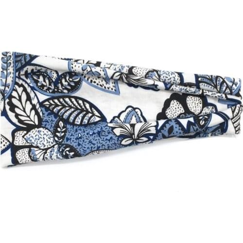 Levao Flower Print Hair Scarf Floral Pattern Elastic Turban Hair Bands Bow Ties Scrunchies Fashion Women Hair Accessories