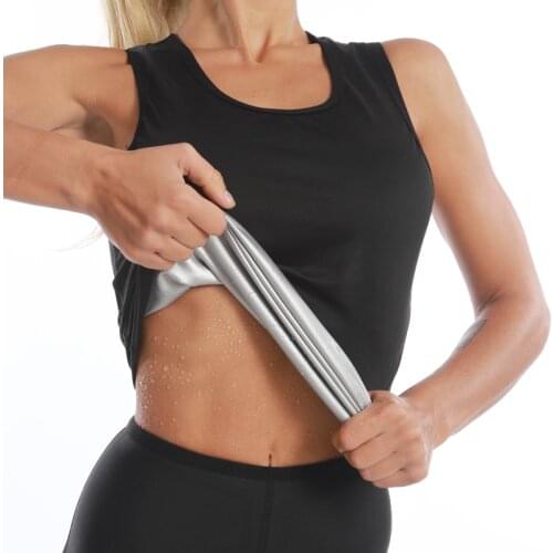 Plus Size S-4XL 2021 Women Sweat Shirt Shapewear Waist Trainer Slimming Corset Sauna SuitsVest Thermal Body Shapers Gym Dropship