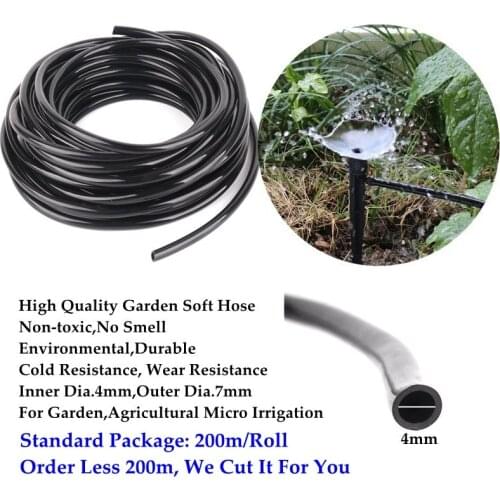 50m~5m Non-toxic 4/7mm Garden Hose Soft PVC Water Pipe Cold Resistance Agricultral Micro Drip Irrigation System Use Tube Line