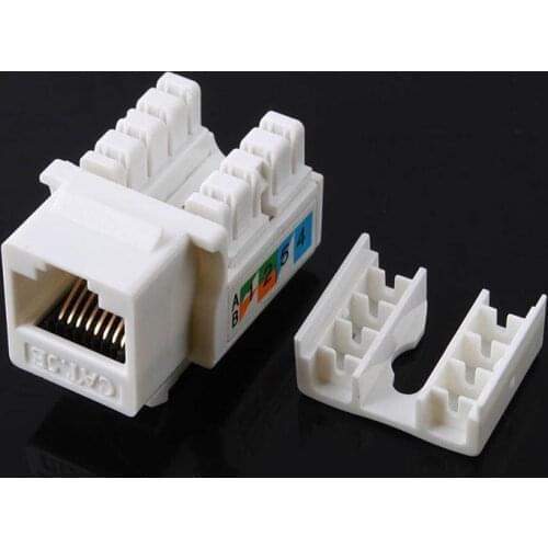 Network Cat5E 110 Punch Down Keystone Jack RJ45 CAT5 #53046