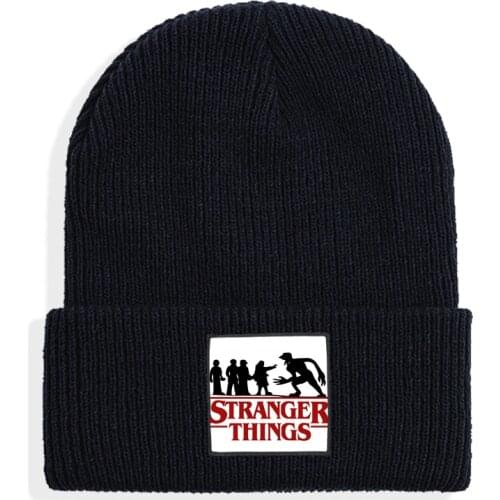 Stranger Things Hat Flexible Warm Beanie Autumn Winter Beanies Knitted Cap Unisex