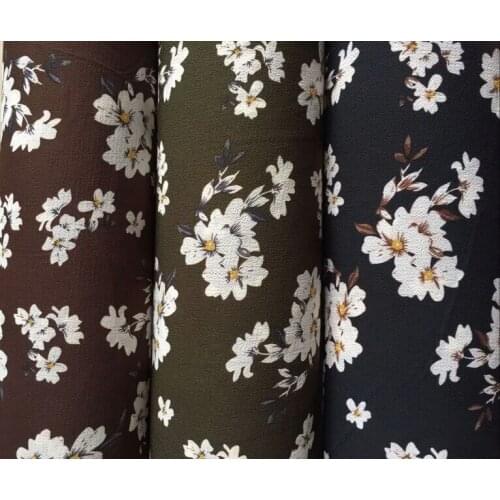 145cm width Paris pearl Chiffon fabric big flowers pattern for skirt suit-dress CHD01-89