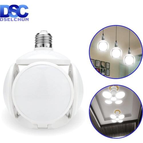 LED Bulb E27 40W Football UFO Lamp 360 degrees Folding Bulb AC 85-265V 110V 220V Lampada LED Spotlight Light Cold/Warm White