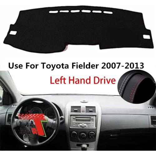 TAIJS Factory protective Casual Leather Car Dashboard Cover For TOYOTA Fielder 2007 2008 09 2010 2011 12 13 Left hand drive