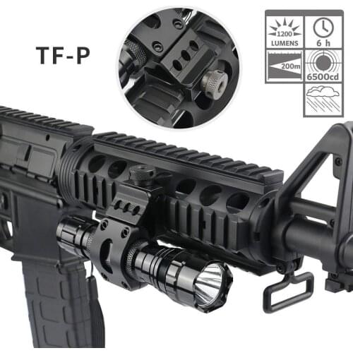 Tactical 1200LM LED 501B Hunting Airsoft Flashlight Weapon Gun Light Scout Light Outdoor Rifle Pistol Lantern Fit 20mm Rail